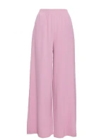 M862 Široké kalhoty - krepová růžová