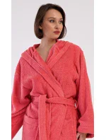 Dámský župan dlouhý s kapucí Jahoda
