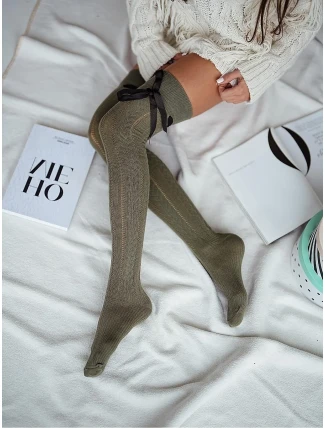 Ponožky Milena 0835-001 Ažurová stuha 37-41