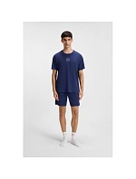 Hugo Loungewear Laze AZZURRO pánská košile na spaní (50525236-409)