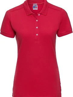 Russell Athletic 566F Dámské elastické piqué polo 10.566F classic red