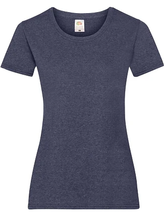 Fruit of the Loom Lady-Fit Valueweight T Dámské tričko 16.1372 vintage heather navy Fruit of the Loom Lady-Fit Valueweight T Dámské tričko 16.1372 vintage heather navy