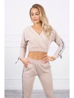 Sada s ozdobnými stuhami béžová Sada s ozdobnými stuhami béžová