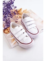 Dětské tenisky na suchý zip Bílý Bernie