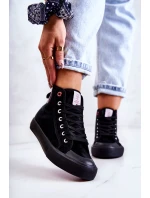 Dámské vysoké tenisky Cross Jeans JJ2R4055C černá Dámské vysoké tenisky Cross Jeans JJ2R4055C černá