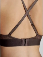 Dámská podprsenka 000QF7340E BKC tm. hnědá - Calvin Klein