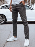 Pánské volnočasové kalhoty tmavě šedé FashionStreet UX4400