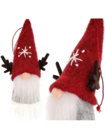 VÁNOČNÍ DEKORAČNÍ PŘÍVĚSEK 9CM ČERVENÝ MICKEY