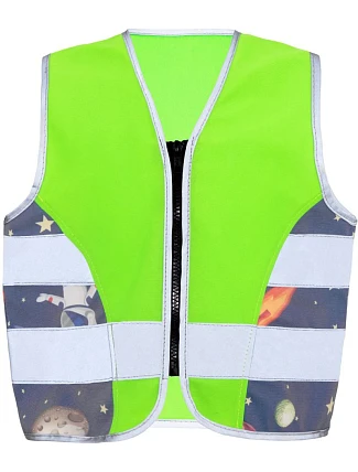 Korntex ACTION Dětská bezpečnostní vesta 76.ACTN neon green/ufo Korntex ACTION Dětská bezpečnostní vesta 76.ACTN neon green/ufo