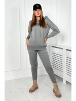 Svetr set Mikina + Kalhoty tmavě šedá Svetr set Mikina + Kalhoty tmavě šedá