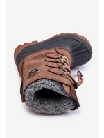 Vysoké Teplé Dětské Sněhule Se Stažením Hnědé Lee Cooper LCJ-24-44-2842K