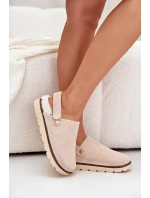 Dámské Pantofle Na Silné Podešvi S Kožíškem A Přezkou Černé Linneola