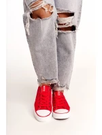 Dámské Klasické Nízké Tenisky Big Star DD274339 Červené