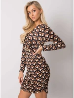 Šaty DHJ SK 12695.26P černá a béžová Šaty DHJ SK 12695.26P černá a béžová