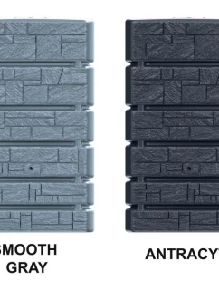 VĚŽOVÁ KAMENNÁ NÁDRŽ NA VODU 500L ANTHRACITE dětské