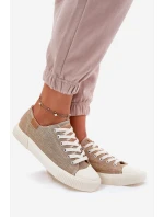 Dámské Textilní Tenisky Big Star RR274795 Béžové