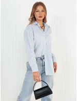 Dámská pruhovaná košile SEMENA bílá FashionStreet DY0414 Dámská pruhovaná košile SEMENA bílá FashionStreet DY0414