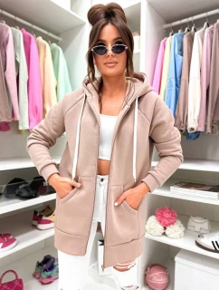 Dámská silná rozepínací mikina Goodlookin cappuccino (551)