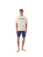 Pánské pyžamo Santorini 43173 white - HENDERSON Pánské pyžamo Santorini 43173 white - HENDERSON