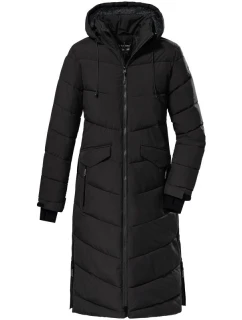 Dámský podzimní kabát Killtec KOW 62 černý větruodolný a prodyšný černý (38642/200)