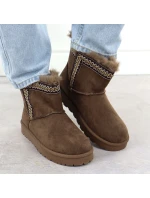 Dámské sněhule semišové hnědé Potocki 06303