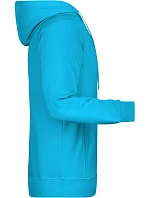 Daiber 8024 Pánská raglánová mikina s kapucí 02.8024 turquoise