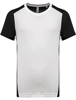 Kariban ProAct PA 4014 Pánské kontrastní sportovní tričko 20.4014 white/black