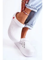 Dámské světlé pantofle Big Star II275003 Bíle
