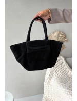 Kožená semišová kabelka Černá Orselle Kožená semišová kabelka Černá Orselle