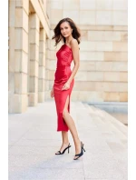 Večerní šaty SUK0438 červené - Roco Fashion Večerní šaty SUK0438 červené - Roco Fashion