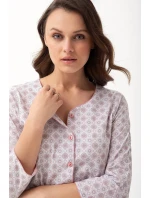 Pyžamo Luna 668 3/4 3XL L24 dámské rozepínací Pyžamo Luna 668 3/4 3XL L24 dámské rozepínací