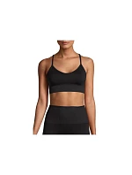 CASALL Bezešvý sportovní top s grafickým žebrováním Black CASALL Bezešvý sportovní top s grafickým žebrováním Black