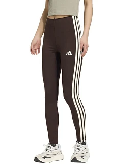 Dámské legíny adidas Essentials 3-Stripes hnědé KS6286