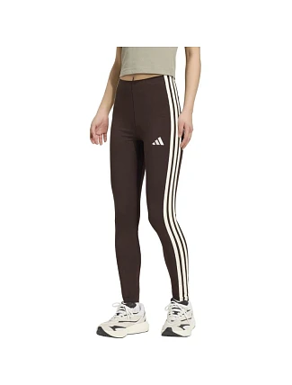 Dámské legíny adidas Essentials 3-Stripes hnědé KS6286 Dámské legíny adidas Essentials 3-Stripes hnědé KS6286