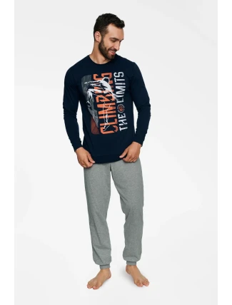Pyžamo Block 40023-59X Námořnická modrá - Henderson Pyžamo Block 40023-59X Námořnická modrá - Henderson