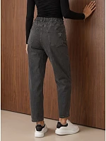 Dámské džíny Mom Fit s vysokým pasem, tmavě šedé, FashionStreet UY3209 Dámské džíny Mom Fit s vysokým pasem, tmavě šedé, FashionStreet UY3209