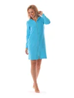 Dámský župan Bari s kapucí 3864 blue atoll - Vestis