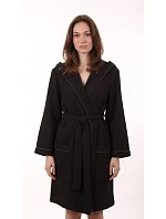 Dámský vaflový župan s kapucí Vestis Saimaa Black Beauty