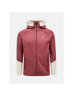 Pánská mikina PEAK PERFORMANCE M Rider Essentials Midlayer Zip Hood, červená