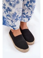 Dámské Espadrilky S Pletením Vinceza 13624 Černé