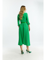 Monnari Šaty Dámské šaty s páskem Zelená