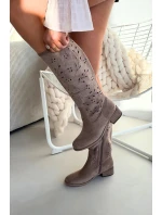 Ažurové kozačky  model 222527 Step in style