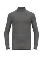 Pánské tričko ODLO BL TOP s želvovinovým výstřihem l/s ACTIVE WARM velikost M Grey