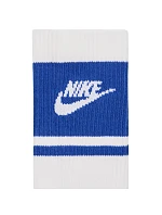 Nike Everyday Elevated Crew 3 páry bílých a modrých ponožek IM7949 904 Nike Everyday Elevated Crew 3 páry bílých a modrých ponožek IM7949 904