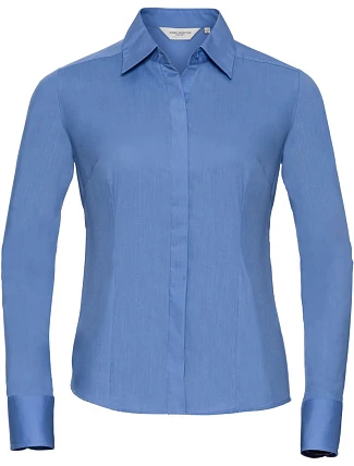 Russell Athletic 924F Popelínová halenka s dlouhým rukávem 11.924F corporate blue Russell Athletic 924F Popelínová halenka s dlouhým rukávem 11.924F corporate blue