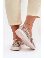 Semišové perforované dámské polobotky Multikolor Eliva