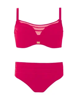 Dámské dvoudílné plavky  Monte Carlo 3  S940V1MO3 tm. růžové - Self