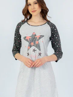 Dámská noční košile s tříčtvrtečním rukávem Hvězda