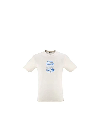 Pánské tričko MILLET Cdg Chamonix Logo Ts Ss M, béžové