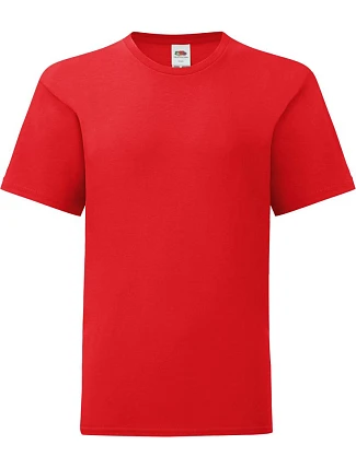Fruit of the Loom Kids Iconic 150 T Dětské tričko 16.1023 red